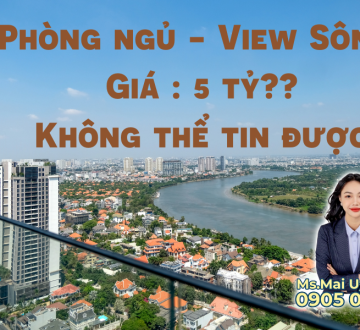 Bán Căn Hộ 1 Phòng Ngủ View Sông Tại Q2 Thao Dien Giá 5 tỷ