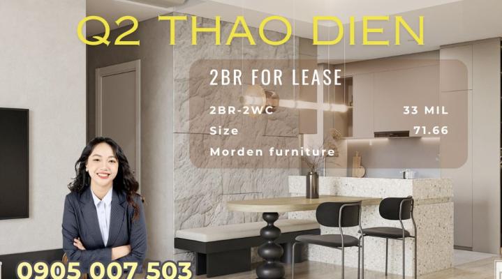 Cho Thuê Căn Hộ 2 Phòng Ngủ Q2 Thao Dien Giá thuê 33tr/ tháng